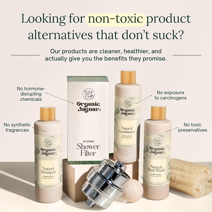 Organic Jaguar, All Natural Honeysuckle Conditioner, Sulfate Free Conditioner with Vitamin E, Castor, Argan and Almond, Honey, For Hydrating All Hair, 13.5 fl oz