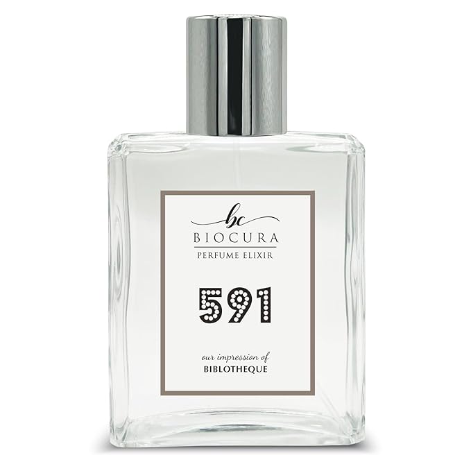 BC Perfume 591 Inspired by Biblotheque For Women & Men Replica Fragrance Dupes Eau de Parfum Spray Bottle 3.4 Fl Oz/100ml-X1