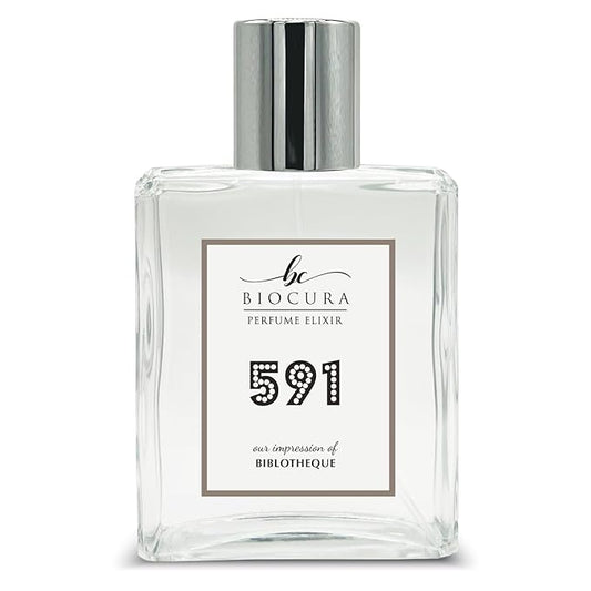 BC Perfume 591 Inspired by Biblotheque For Women & Men Replica Fragrance Dupes Eau de Parfum Spray Bottle 3.4 Fl Oz/100ml-X1