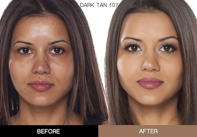 Bellaterra Cosmetics BB Cream – Tinted Moisturizer & Mineral Foundation Makeup, Dark 107 – Lightweight, Oil-Free, Buildable Coverage, Matte Finish, Anti-Aging Concealer, Clean Beauty, 1.69 oz