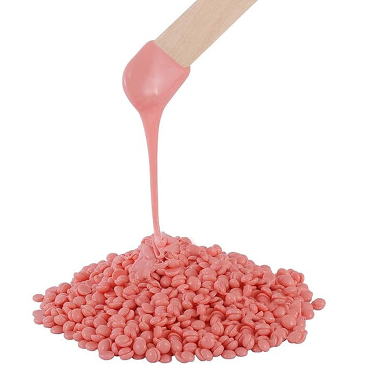 1.5 lb Bulk Sensitive Skin Wax Beads for Hair Removal, Brazilian Waxing Bead, Bikini Face Leg Underarm Back Chest, Waxing Beads for Coarse and Fine Hair, with 10 Stick