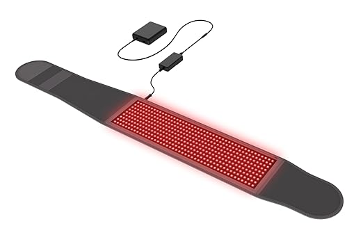 hooga Red Light Therapy Wrap, Infrared Light Belt with 405 High-Efficiency LEDs, Red & Near-Infrared Light Device for Back, Neck, Shoulder, Waist, Wrist, for Men and Women