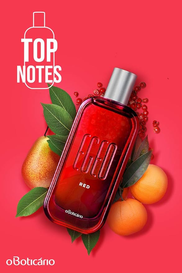 O BOTICARIO Egeo Red Eau de Toilette Womens Long Lasting Perfume | Spicy & Fruity Perfumes for Women (3 fl. oz.)