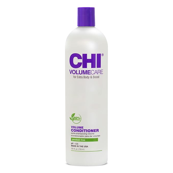 CHI VolumeCare Volumizing Conditioner, Increases Volume on Thin, Fine, or Flat Hair, Moisturizing Formula, Sulfate, Paraben, & Cruelty-Free, 25 Oz