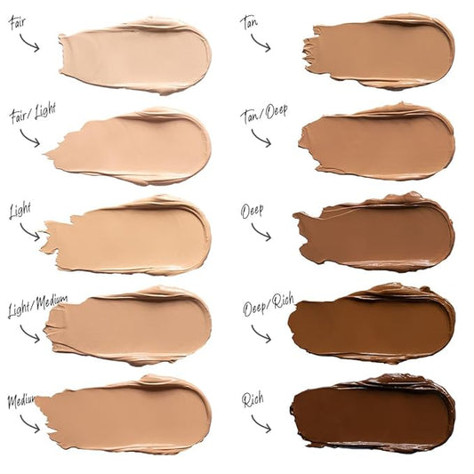 Doll 10 TCE Liquid Filter – CC Cream - Liquid Foundation - Lightweight Tinted Moisturizer & Skin Tint - Blurs Pores & Fine Lines - Vegan - Clean Makeup - [Fair] - 30 Day Supply