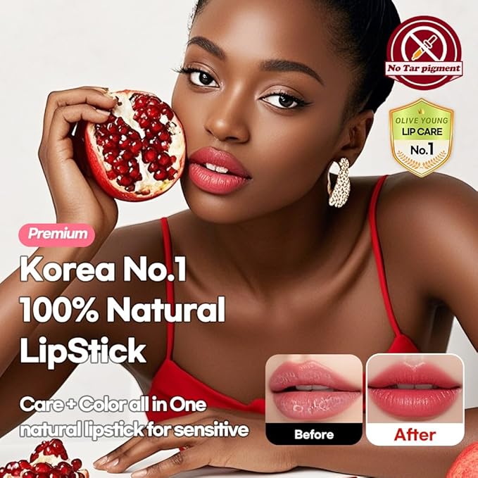 Orange Coral Lipstick For Women Exfoliation hydration NS BEAUTY Lux Triple Cure Lipstick Muse (0.12oz)