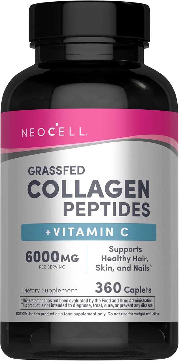 NeoCell Super Collagen Plus Vitamin C, Skin, Hair and Nails Supplement, Includes Antioxidants, Tablet, 360 Count, 1 Bottle