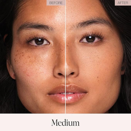 Jouer Soft Focus Hydrate & Setting Powder - Pressed Powder with Matte Finish - Blurring Powder for Fine Lines and Pores - Set Face Makeup Foundation or Concealer - Medium