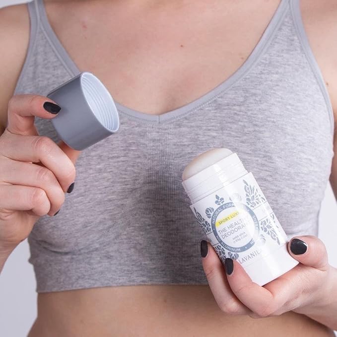 Lavanila Aluminum Free Sport Luxe Deodorant 4-pack (2oz Each) - The Healthy Deodorant for Men & Women - Triple Odor Protection, Fresh Scent Solid Stick, Vegan