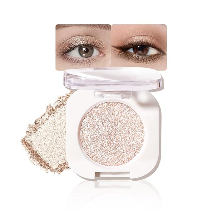 Pearlescent mini Eyeshadow Highly Pigmented Blend Matte & Shimmer EyeShadow,Cream Moisturizing Waterproof&Long Lasting Eye Makeup Natural Luminous Makeup Look (B11, 1 Count (Pack of 1))
