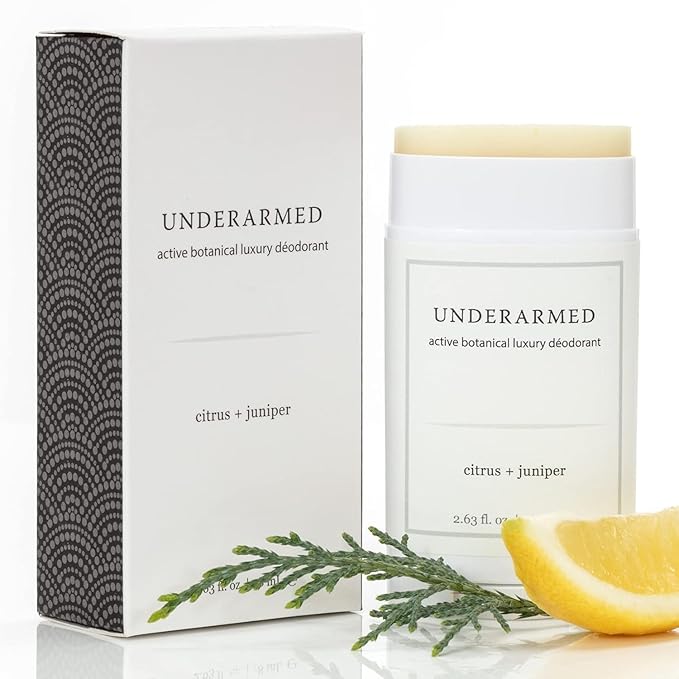 Super Natural Goods Citrus + Juniper Aluminum-Free Deodorant Stick, 3-Month Supply, 100% Natural, Vegan, Cruelty-Free