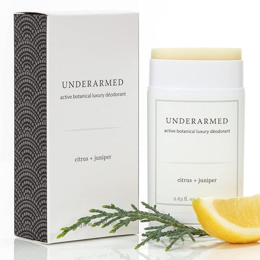 Super Natural Goods Citrus + Juniper Aluminum-Free Deodorant Stick, 3-Month Supply, 100% Natural, Vegan, Cruelty-Free