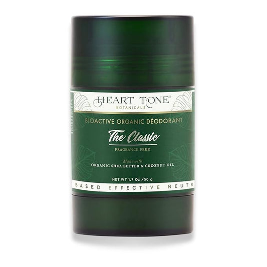 Natural Deodorant | Bioactive | Aluminum & Baking Soda Free | 24HR Protection | Men & Women | The Classic Scent - Fragrance Free