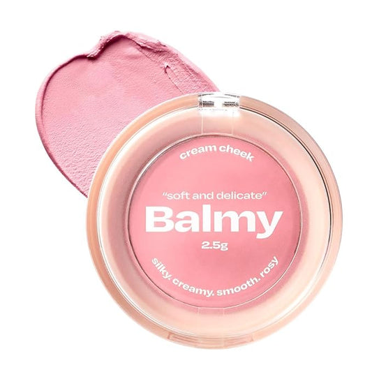 Balmy Cream Cheek | Lightweight, Natural Finish Cream Blush with Blurring Effect | 2.5g (No.2 Strawberry Milk)
