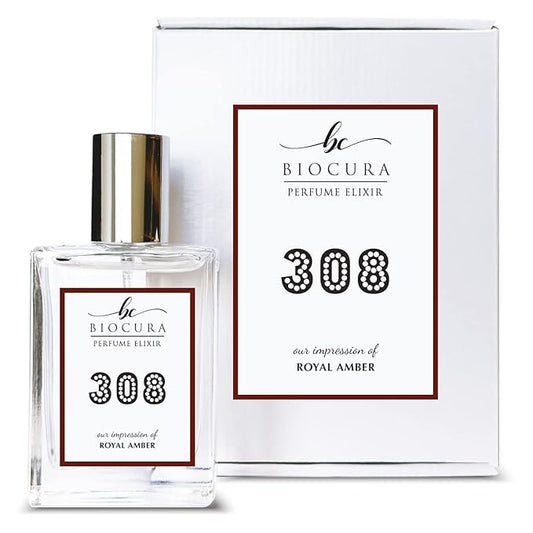 BC Perfume 308 Inspired by Royal Amber For Women & Men Replica Fragrance Dupes Eau de Parfum Spray Bottle 1.7 Fl Oz/50ml-X1