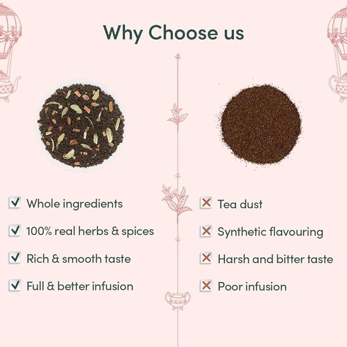 VAHDAM, Oprah's Favorite Tea Gift Sets | 3 Premium Chai Teas in Golden Tin Caddy Gift Box | Exotic Chai Tea Blends | Gluten Free, Non GMO | Gifts for Men And Women