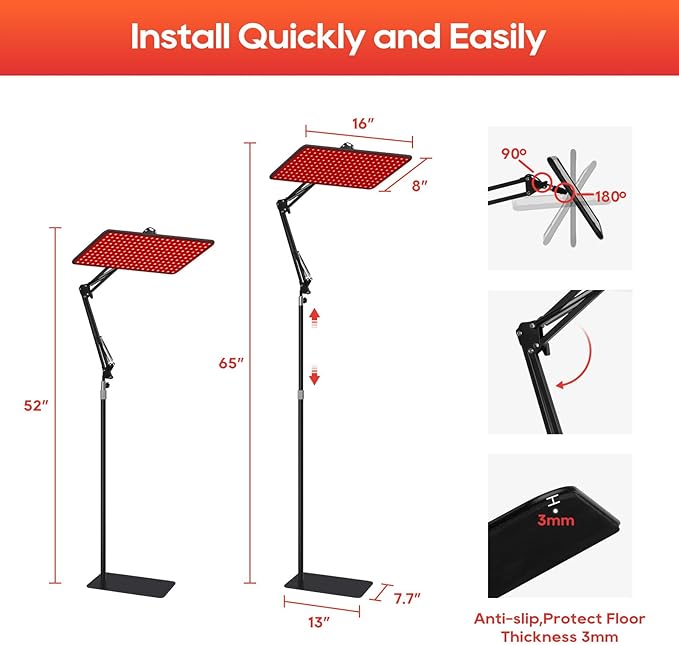 Red Light Therapy, Infrared Redlight-Therapy for Body and Face Lamp Device with Remote Control, Gift for Women Wife Mom Sister Girlfriend