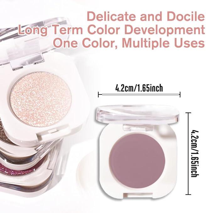 Single Matte Eye Shadow Palette Makeup, Mauve Taupe Matte Eyeshadow For Mature Women, Monochrome Eye Shadow Makeup, Pigmented Waterproof Sombras Para Ojos, Vegan, Talc, Paraben & Cruelty Free, 25