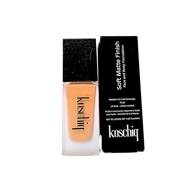 Soft Matte Finish Face And Body Foundation For all skin types, 24HRS Long Wear Lightweight Medium-Full Coverage Foundation, Oilfree - Shine Control- 1.183FL/OZ K-40