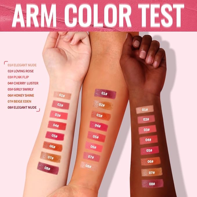 Matte Creamy Lipstick for Women, Long Lasting Waterproof Velvet Lipstick, Lip Stick Crayon Buildable Blendable Creamy Color, Moisturizing Longwear Lip Makeup 03#