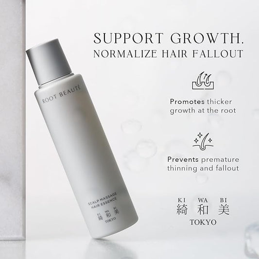 Kiwabi Root Beauté Regrowth Hair Serum – Lightweight Hair Growth Serum for Men and Women – Help Prevent Hair Loss for Thicker, Stronger Strands – Fragrance-Free & Fast-Absorbing (2.1 fl oz)