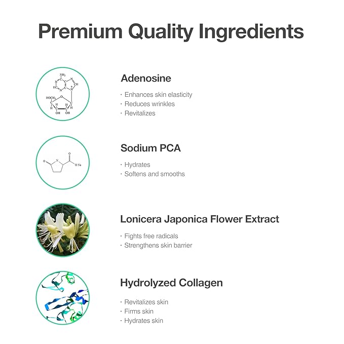 Skin Barrier Fluid – Anti-Wrinkle Ampoule with Adenosine, Hydrolyzed Collagen, Improves Elasticity & Firmness, Hydrating Serum for Dry & Aging Skin. 1.69 fl.oz (50ml)