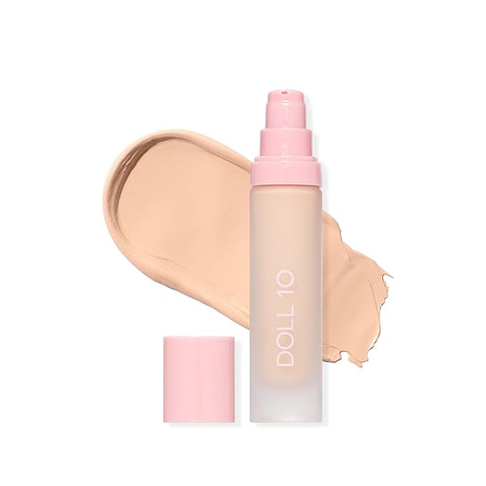 T.C.E. Super Coverage Serum Full Coverage Foundation Makeup for Mature Skin – Hydrating Formula w/Peptides – Full Coverage Makeup – Clean, Vegan, Cruelty-Free - 60 Day Supply - (Fair)