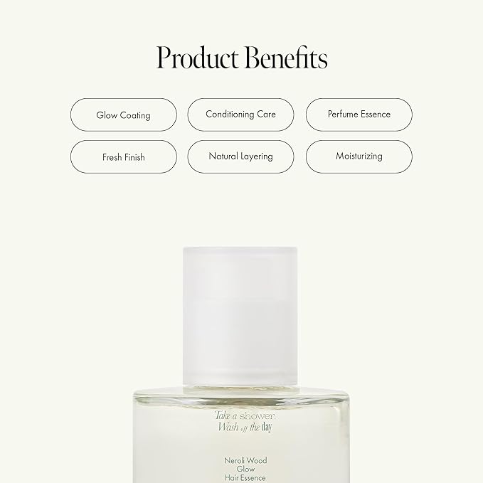 Neroli Glow Hair Essence with Bitter Orange Flower Oil & Complex for Soft Shine, Floral Citrus Scent, Paraben-Free (50ml / 1.69 fl. Oz)