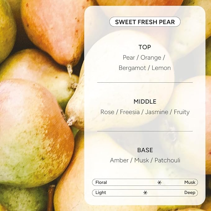 Perfumed Hair Oil & Serum 2-in-1 – Korean Essence Oil for Frizzy, Dry, Damaged Hair & Glass Hair Shine – Argan Oil & Amino Acids – Sulfate & Paraben-Free – Sweet Fresh Pear, 100ml / 3.38 fl oz