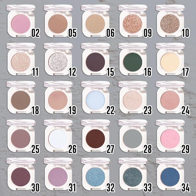 Single Matte Eye Shadow Palette Makeup, Dark Teal Eyeshadow for Women Halloween Birthday Party Wear, Monochrome Eye Shadow Makeup, Pigmented Waterproof Sombras Para Ojos, 33