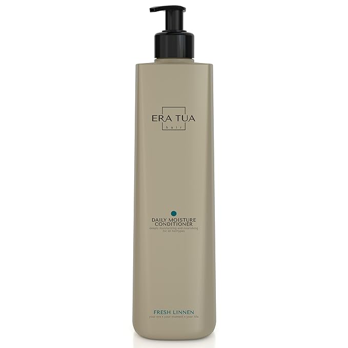 Fresh Linen Conditioner | Dutch Made & Formulated | Moisturizing & Repairing Conditioner for Dry, Damaged Hair | Uplifting Bergamot, Jasmine & Rose Scent |750 ml