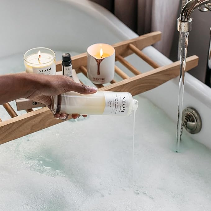 NEOM Perfect Night's Sleep Bath Foam, 200ml I Lavender, Sweet Basil & Jasmine I 100% Natural Fragrances I 16 Other Essential Oils I Soothing Aloe and Sweet Almond Oil I Blended in The UK