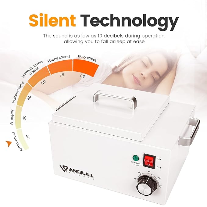 Anbull 5.5lb Professional Single Wax Warmer, Electric Lagre 2.5L Wax Heater Pot for Hair Removal with 20-120℃ Temperature Control, Paraffin Hot Facial Skin SPA Equipment