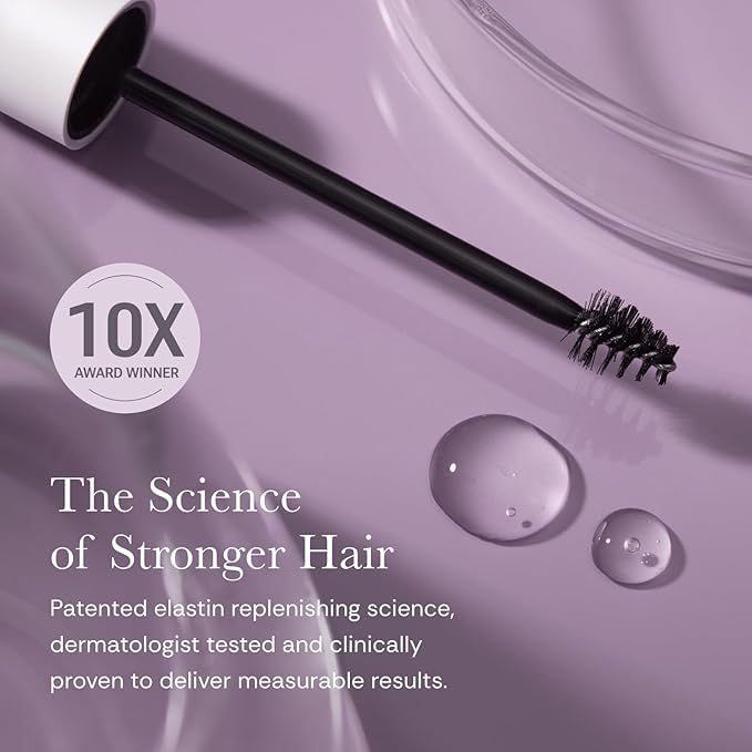 NULASTIN Eyelash Serum & Brow Serum - Lash & Brow Dual System - Eyebrow & Eyelash Enhancing Serums with Keratin & Peptides for Fuller Looking Lashes & Brows (2 Count, 0.1 Fl Oz Each)