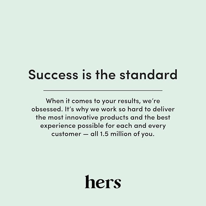 hers Hair Regrowth Treatment - Topical Minoxidil 2% Solution for Women - Supports Thicker, Fuller Hair - Non-Greasy - Unscented, 2 Pack