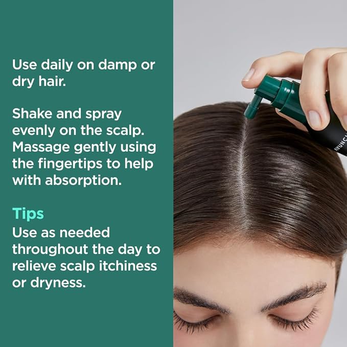 AYUNCHE Rebalancing Hair Serum 2.7 fl. oz. (80ml) [For All Hair Types] | Hair Root Protection & Strengthening | Scalp cooling effect | Biotin and probiotics | Korean Salon Brand