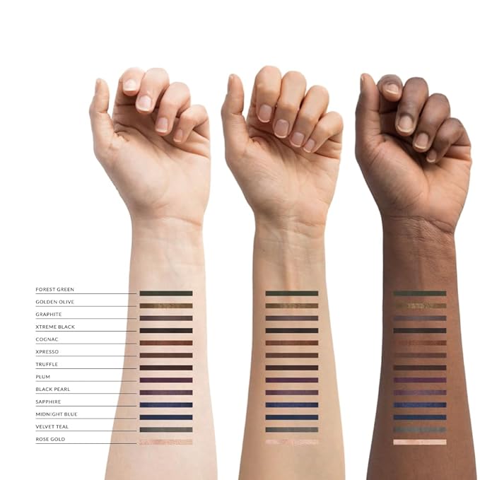 Xtreme Lashes GlideLiner Long Lasting Eye Pencil with Sharpener, Rose Gold, 0.04 Oz, Waterproof Makeup, Gel Formula, Blendable, Smudge, Fade, & Sweat Proof