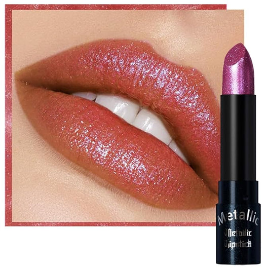 Kaely Glitter Metallic Lipstick, Shimmer Metallic Lipsticks for Women, High Pigmented Lip Gloss Long Lasting Waterproof Smudge Proof, Halloween Makeup, Vegan & Cruelty-Free, 11