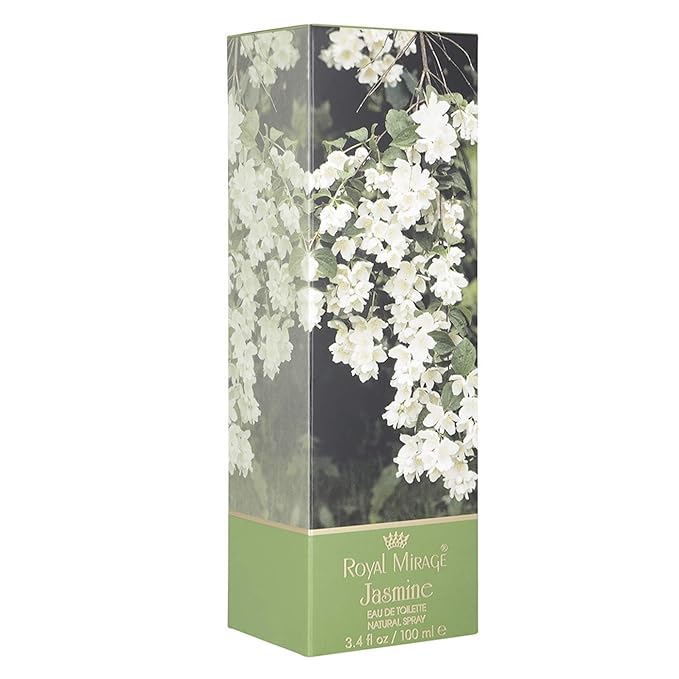 Royal Mirage Jasmine Eau de Toilette for Women - Premium Floral Fresh Perfume 100ml with Grapefruit & Apple - Long-Lasting Feminine Fragrance Spray - Sustainable Luxury EDT Made in USA