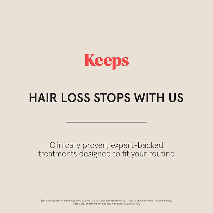 Keeps Extra Strength Minoxidil for Men - 5% Minoxidil Foam Hair Loss & Regrowth Treatment for Thinning & Bald Spots - Clinically Proven Hair Growth Products - Unscented Topical Aerosol Foam