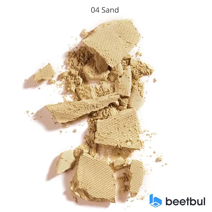 Beetbul Makeup & Exfoliation Kit - Bissú Compact Powder + 1 Medium Velvet Puff + 2 Finger Puffs + 1 Facial Exfoliating Sponge (04 Sand, One Size)