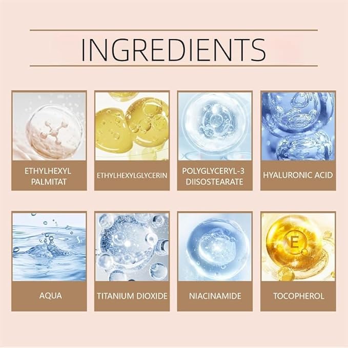 BB Tinted Moisturizer SPF 30, Full Coverage Light-Medium Skin Color Light Hydrating & Smoothing. (natural color)