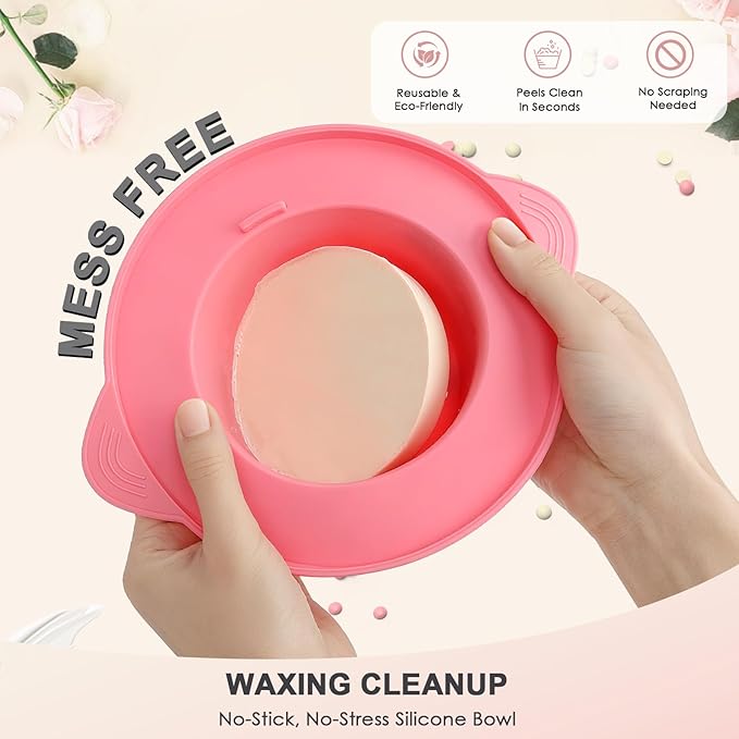 KeShi Waxing Kit for Women and Men, Digital Wax Warmer with 6 Bags Hard Wax Beads, at-Home Hair Removal Wax Kit for Full Body, Face, Eyebrow, Bikini, Legs, Brazilian & Sensitive Skin(Graphite)