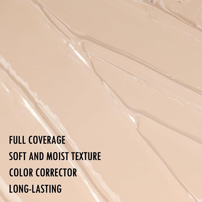 Liquid Concealer, Under Eye Full Coverage Concealers for Dark Circles, Fine Lines, Redness,Waterproof, Firming,Color Correcting Long lasting Makeup Concealer for Women (01#Light)