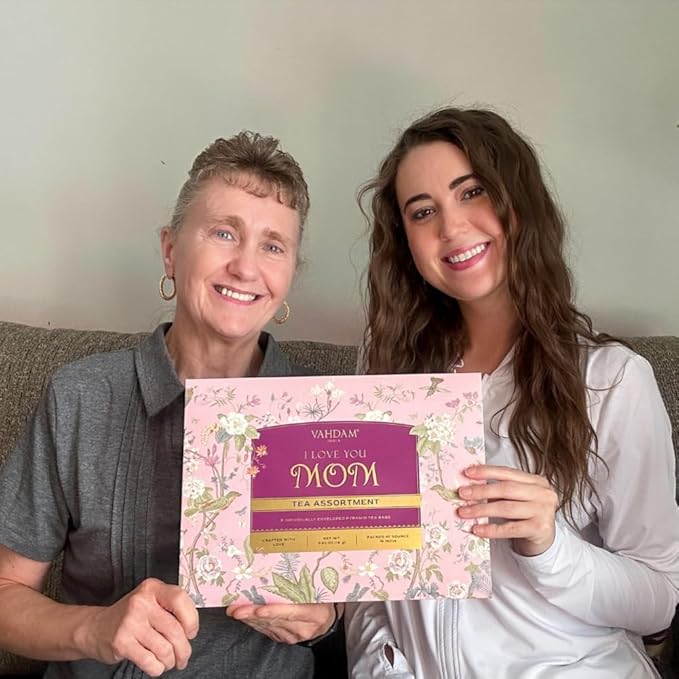 Limited Edition - Gifts for Mom | Assorted Tea Gift Set - 9 Tea Variety Pack | Long Leaf Pyramid Tea Bags | Mom Gift from Daughter & Son