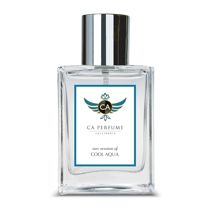 CA Perfume Impression of Cool Aqua for Men Aromatic Aquatic Fragrance Long Lasting Mens Cologne Eau De Parfum 1.7 Fl Oz 50ml