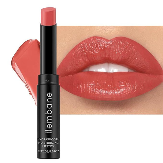 Nude Pink Moisture Lipstick – Hydrating Lip Balm for Dry, Cracked Lips, Weightless Creamy Lip Color with Vitamin E, Hydrasmooth, Glossy Juicy Finish, Long Lasting for Women (Hold me)