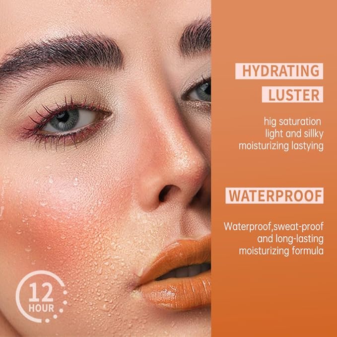 Matte Creamy Lipstick for Women, Long Lasting Waterproof Velvet Lipstick, Lip Stick Crayon Buildable Blendable Creamy Color, Moisturizing Longwear Lip Makeup 07#