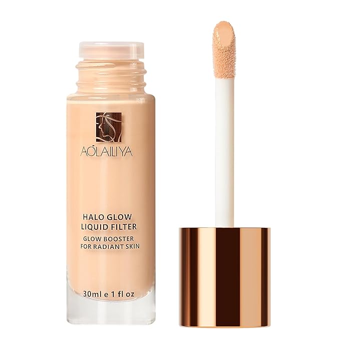 Natural Glow Liquid Filter, Face Complexion Booster For an All Day Radiant Glow Soft-Focus Look, Liquid Highlighter Primer, Glow Lotion, Vegan & Cruelty-Free (Fair)