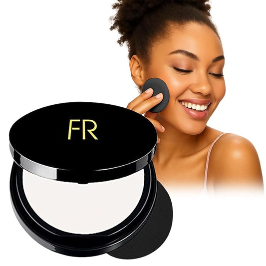 Luxury Oil Blotting Pressed Powder by Flori Roberts, Long Lasting Oil and Shine Control, Flawless Complexion for Women of Color or Deeper Skin Tones
